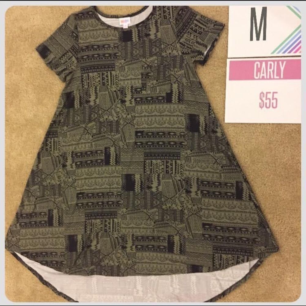 Lularoe Carly medium black and grey